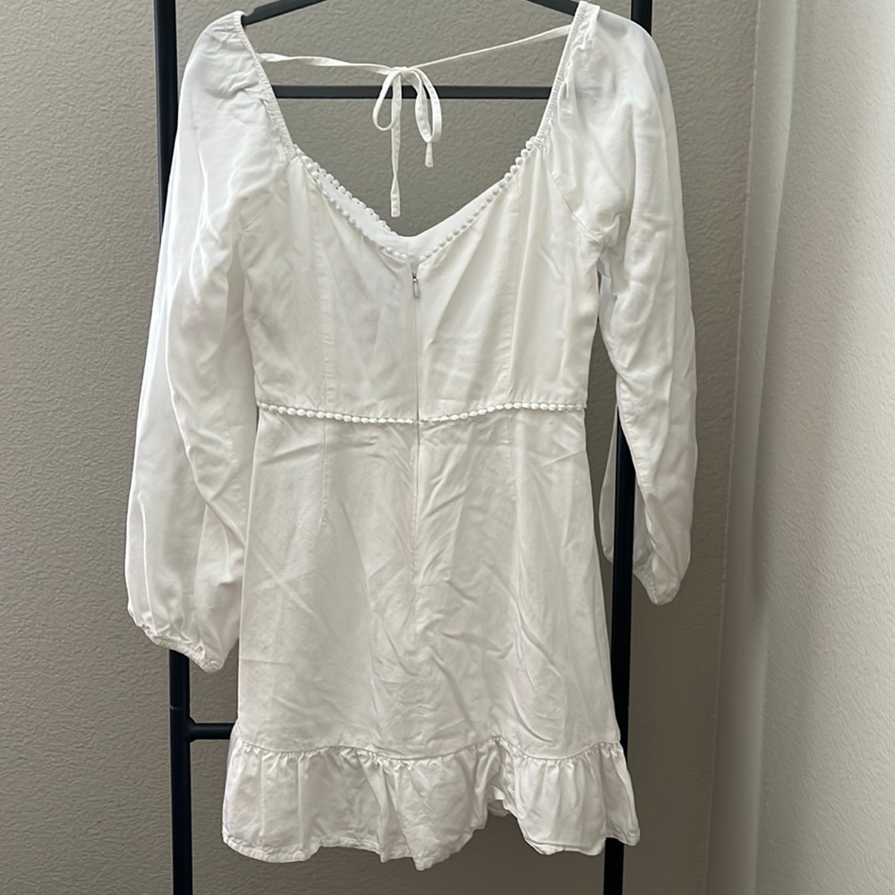 White mini dress